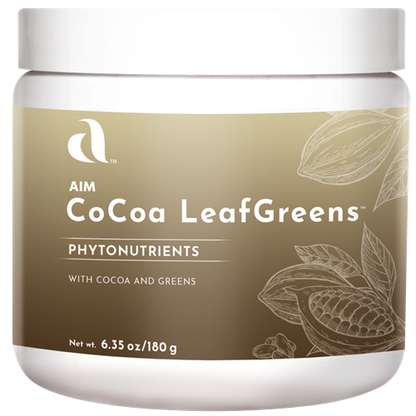 Aim CoCoa LeafGreens with cocoa and leafy greens.  Great source of phytonutrients.