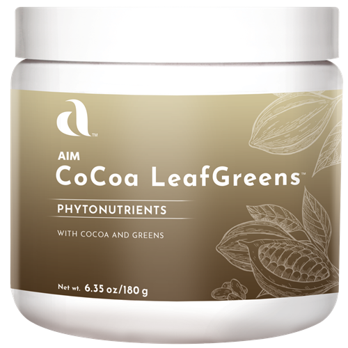 Aim CoCoa LeafGreens with cocoa and leafy greens.  Great source of phytonutrients.