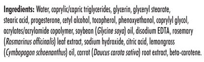AIM Renewed Balance list of ingredients including natural progesterone.